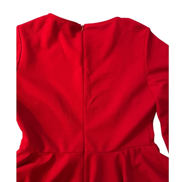 SHEIN Women’s Peplum Top With Open Flounce Sleeve Size Medium - Picture 3 of 10